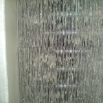 Dirty, part-blocked heat exchanger fins